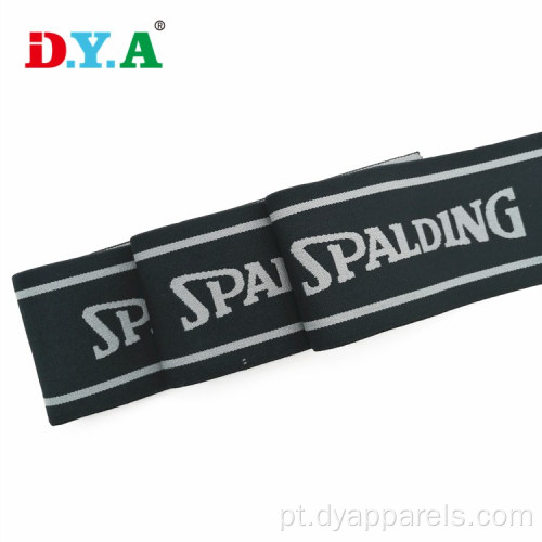 Logotipo personalizado Jacquard Elastic Bands para roupas de ioga